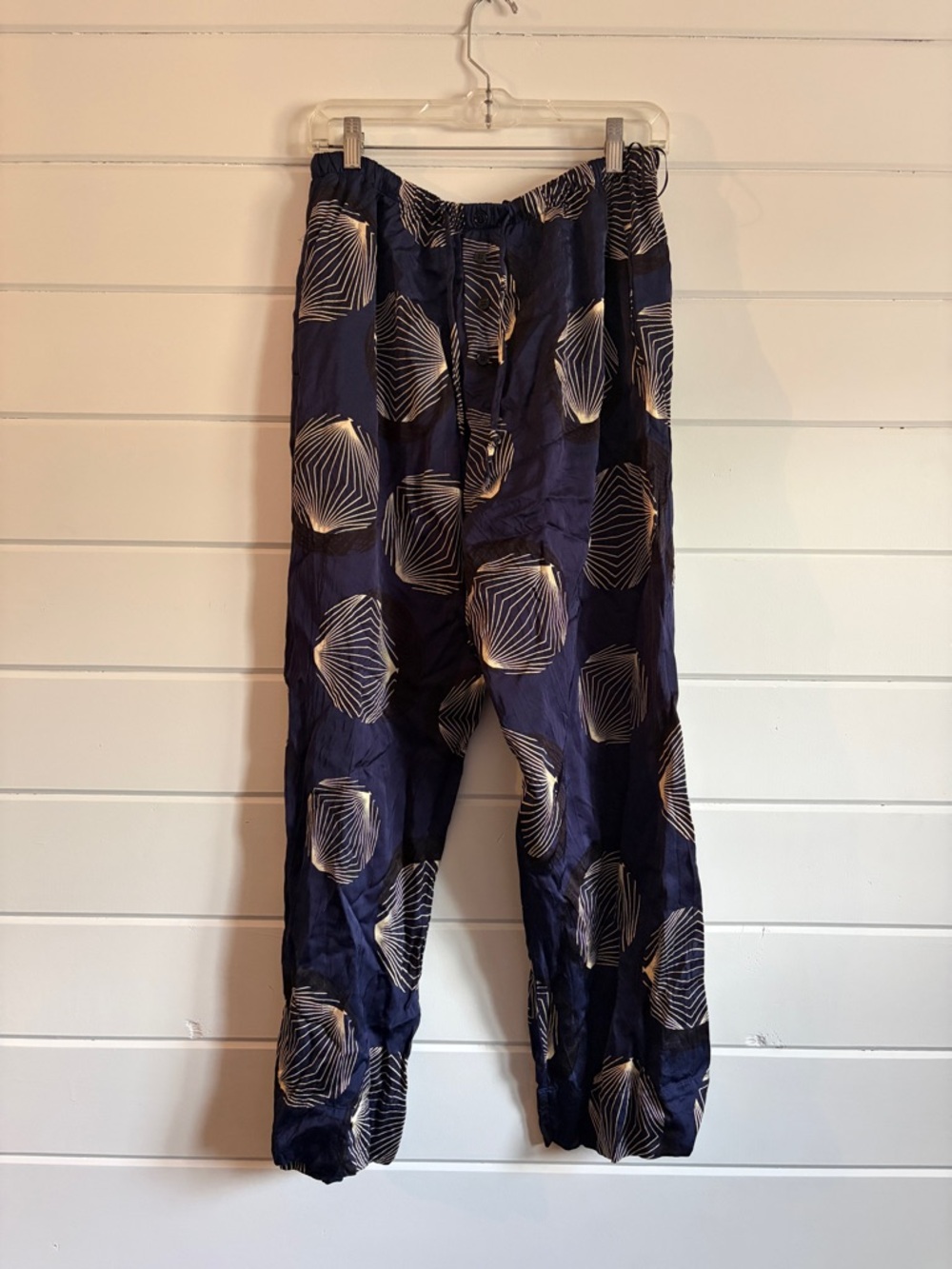 Zara Navy and Cream Pants